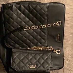 Hand bag and wallet to match